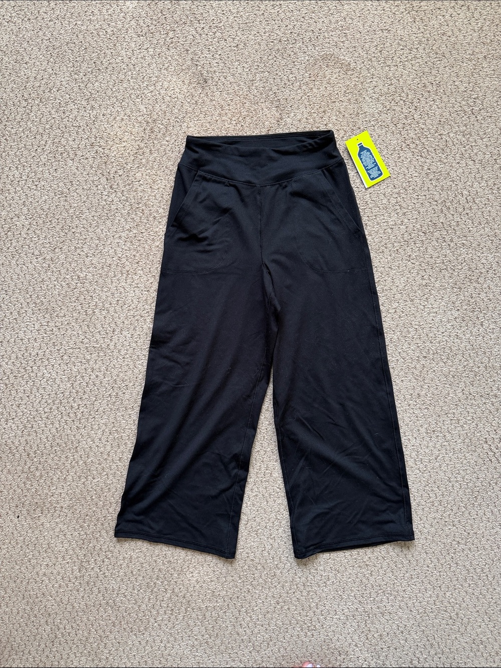 NWT Girls Black Casual Wide-Leg Bottoms